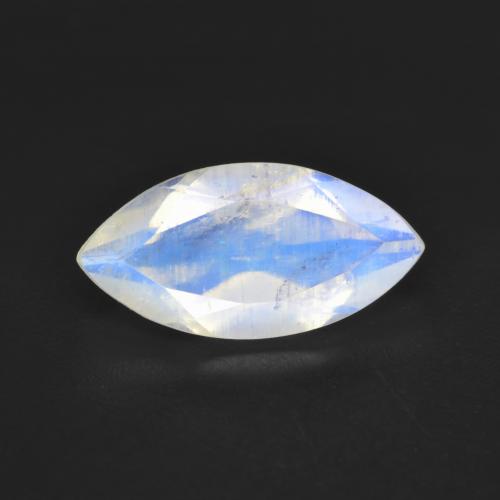 Pedra da lua arco-íris branco natural 2,52ct, marquise, transparente