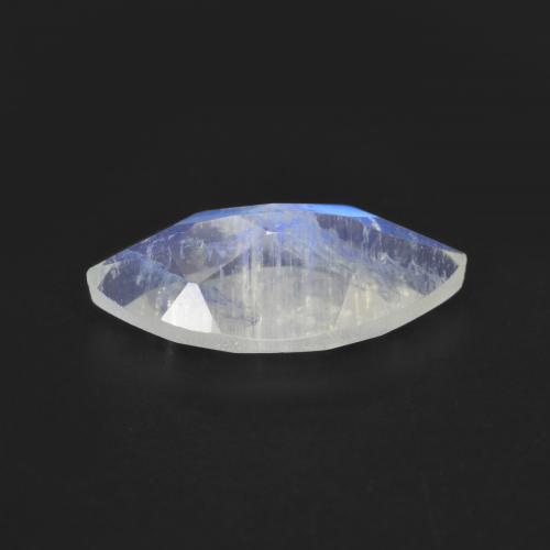 Pedra da lua arco-íris branco natural 2,52ct, marquise, transparente