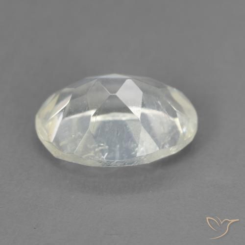 Pedra da Lua Arco-Íris Branco azulado Natural 1.84ct, oval, Transparente