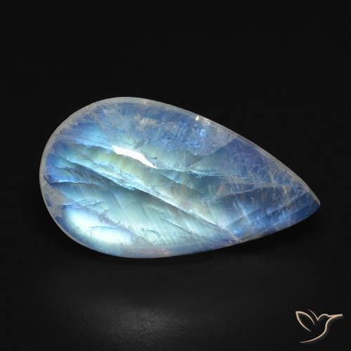 8,18 ct Pear Rainbow Moonstone, 19,9 x 11,4 mm Dos Estados Unidos, Photo A