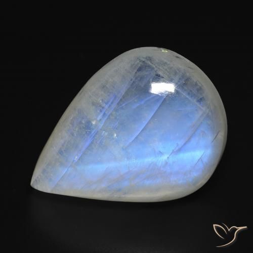 18,15 ct Pear Rainbow Moonstone, 21,9 x 16,3 mm Dos Estados Unidos, Photo A