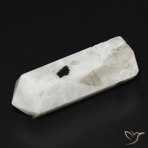 21.23ct Natural branco com preto Pedra da Lua Arco-Íris, Chique, Opaco