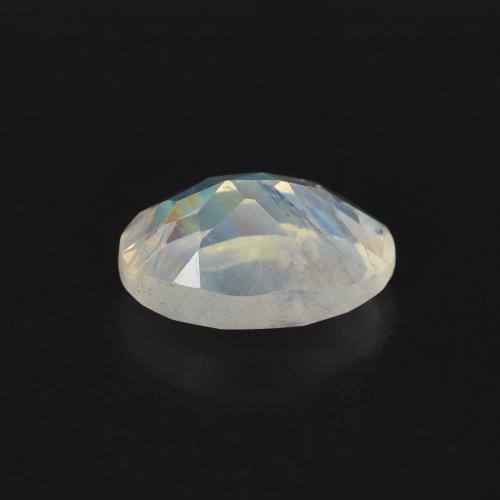 Pedra da Lua Arco-Íris Branco azulado Natural 0.76ct, oval, Transparente