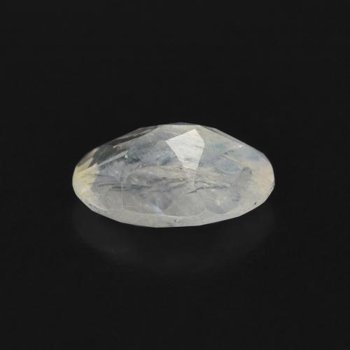 Pedra da Lua Arco-Íris Branco azulado Natural 0.68ct, oval, Transparente