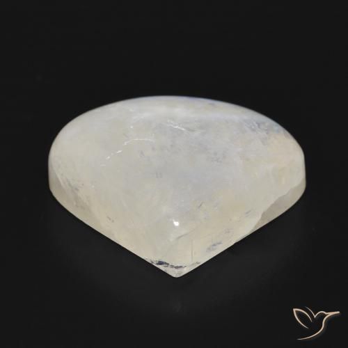 Pedra da Lua Arco-Íris Branco azulado Natural 16.52ct, Formato de pêra, Translúcido