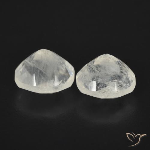 Pedras preciosas de Pedra da Lua Arco-Íris Branco azulado natural de 2.43 ct, oval, Transparente