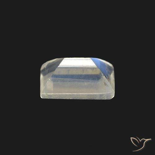 Pedra da Lua Arco-Íris Branco azulado Natural 0.47ct, baguete, VS