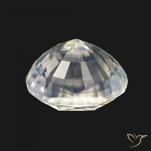 Pedra da Lua Arco-Íris Branco azulado Natural 3.43ct, oval, VVS