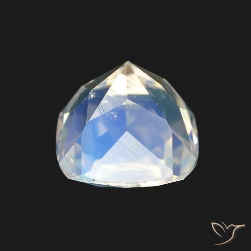 Pedra da Lua Arco-Íris Branco multicor Natural 1.68ct, Almofada, VS