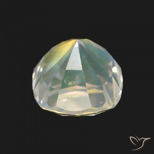 Pedra da Lua Arco-Íris Branco multicor Natural 1.94ct, Almofada, VVS-VS