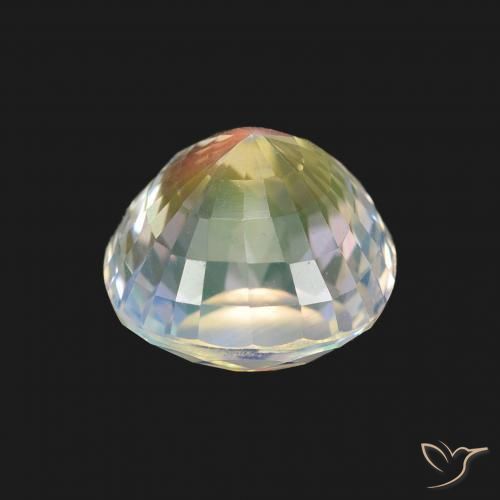 Pedra da Lua Arco-Íris Branco multicor Natural 2.00ct, Almofada, VVS-VS