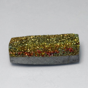 Pirita arco-íris Multicolorido Natural 10.00ct, baguete, Opaco