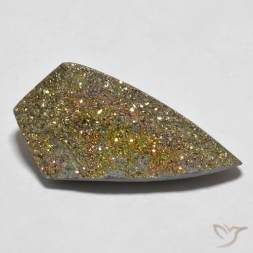 11.70ct Natural Multicolorido Pirita arco-íris, Chique, Opaco