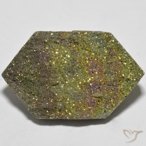 19.90ct Natural Multicolorido Pirita arco-íris, Chique, Opaco