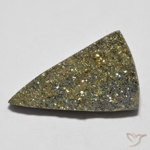 10.40ct Natural Multicolorido Pirita arco-íris, Trilhão, Opaco