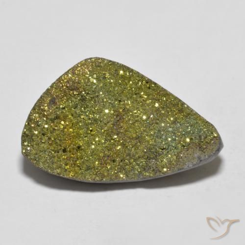8.62ct Natural Multicolorido Pirita arco-íris, Chique, Opaco