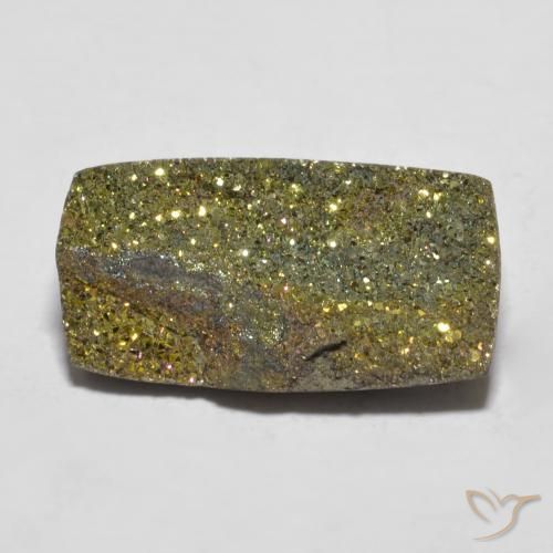 Pirita arco-íris Multicolorido Natural 9.03ct, baguete, Opaco
