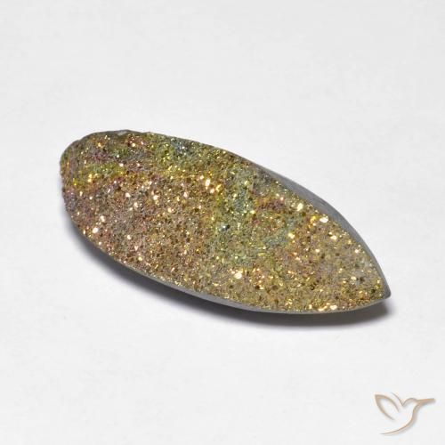 Pirita arco-íris Multicolorido Natural 7.90ct, Marquesa, Opaco