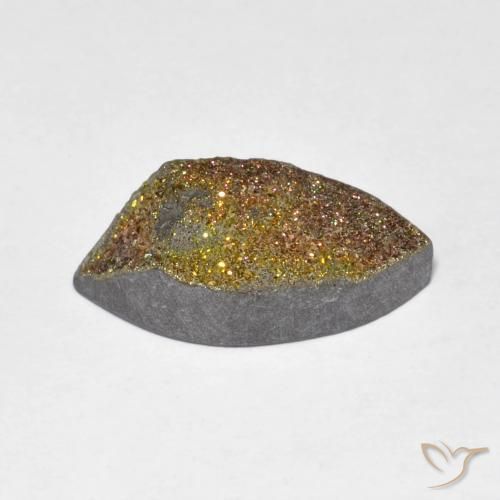 Pirita arco-íris Multicolorido Natural 4.38ct, Marquesa, Opaco