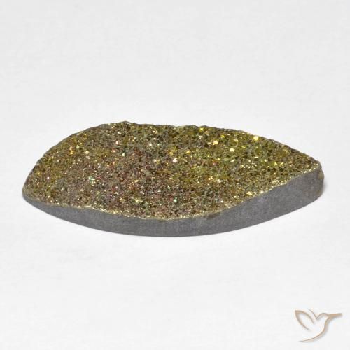 Pirita arco-íris Multicolorido Natural 6.52ct, Marquesa, Opaco