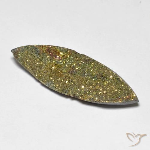 Pirita arco-íris Multicolorido Natural 9.73ct, Marquesa, Opaco