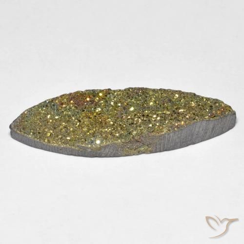 Pirita arco-íris Multicolorido Natural 9.73ct, Marquesa, Opaco