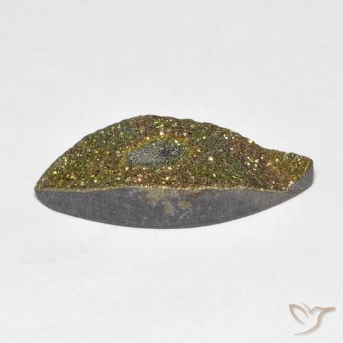 Pirita arco-íris Multicolorido Natural 5.48ct, Marquesa, Opaco