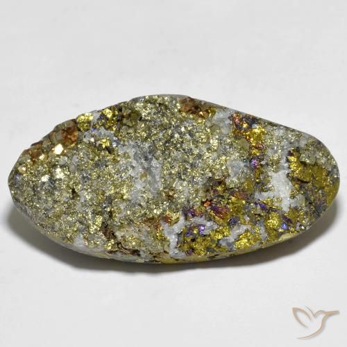 56.79ct Natural Multicolorido Pirita arco-íris, Chique, Opaco