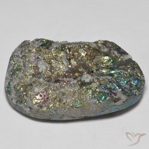 Pirita arco-íris Multicolorido Natural 43.56ct, Chique, Opaco