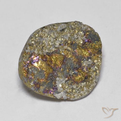 Pirita arco-íris Multicolorido Natural 13.36ct, Chique, Opaco