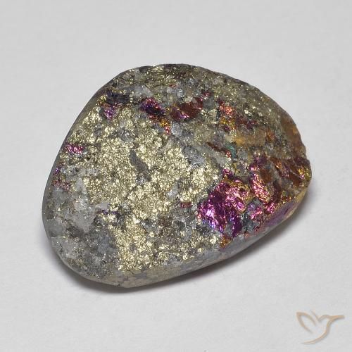 Pirita arco-íris Multicolorido Natural 17.60ct, Chique, Opaco