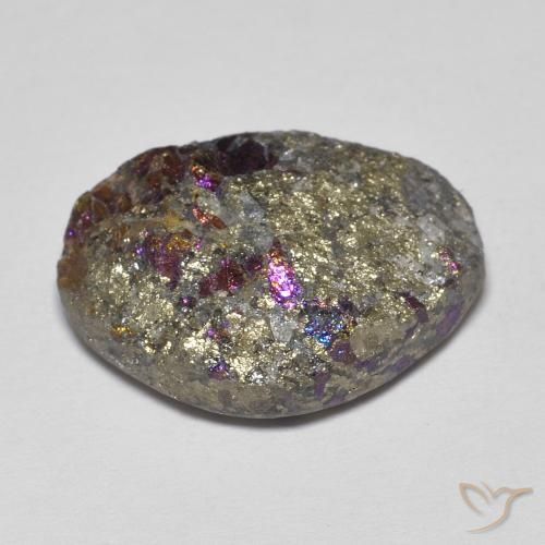 Pirita arco-íris Multicolorido Natural 17.60ct, Chique, Opaco