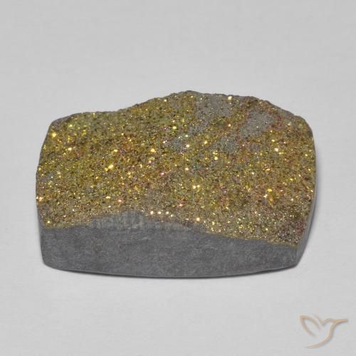 Pirita arco-íris Multicolorido Natural 12.24ct, baguete, Opaco