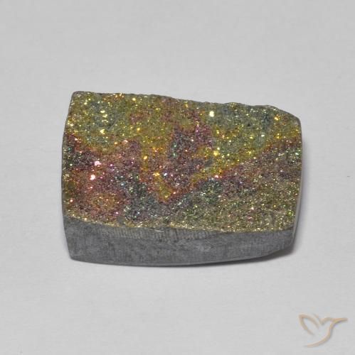 Pirita arco-íris Multicolorido Natural 6.51ct, baguete, Opaco