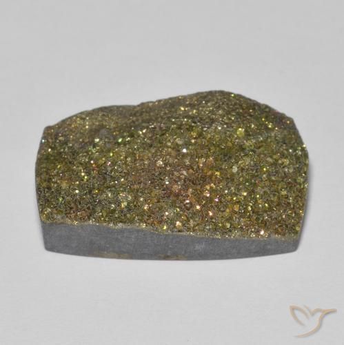 Pirita arco-íris Multicolorido Natural 13.67ct, baguete, Opaco