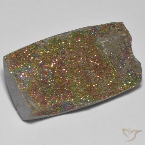 Pirita arco-íris Multicolorido Natural 27.21ct, baguete, Opaco