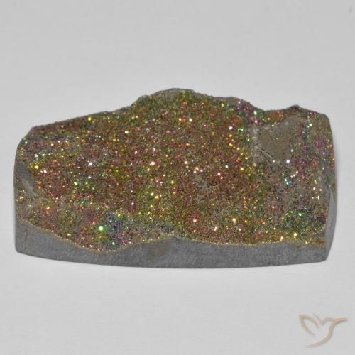 Pirita arco-íris Multicolorido Natural 27.21ct, baguete, Opaco