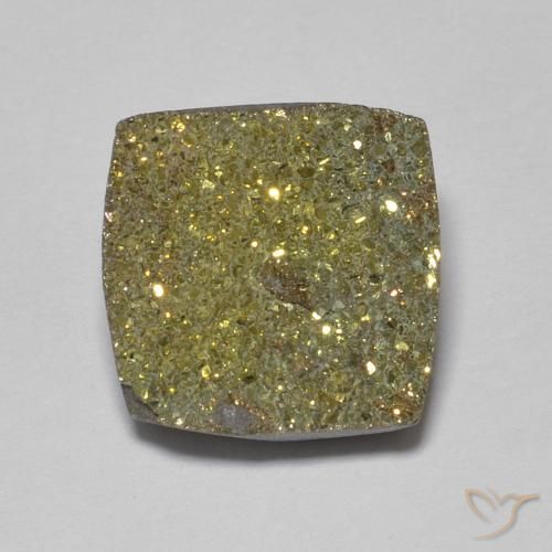 3.97ct Natural Multicolorido Pirita arco-íris, Quadrado, Opaco