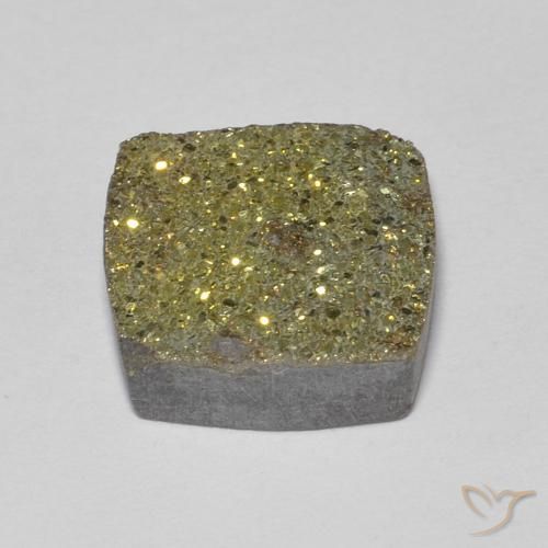 Pirita arco-íris Multicolorido Natural 3.97ct, Quadrado, Opaco