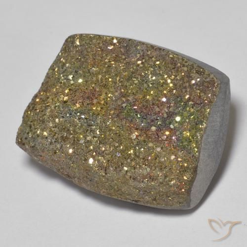 Pirita arco-íris Multicolorido Natural 19.99ct, baguete, Opaco