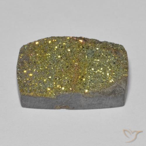 Pirita arco-íris Multicolorido Natural 11.13ct, baguete, Opaco