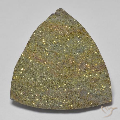 20.89ct Natural Multicolorido Pirita arco-íris, Trilhão, Opaco