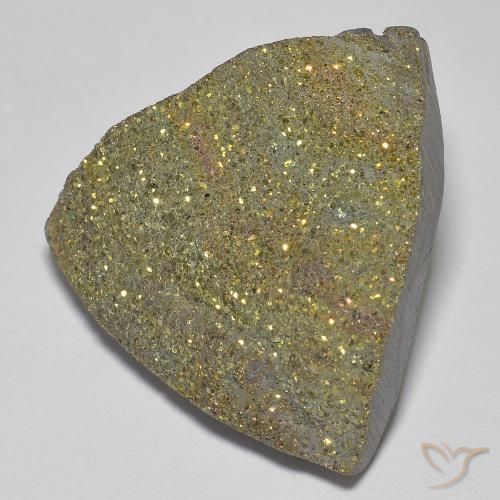 Pirita arco-íris Multicolorido Natural 20.89ct, Trilhão, Opaco