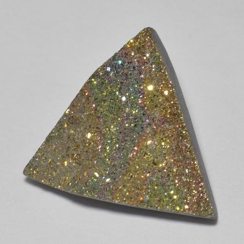 Pirita arco-íris Multicolorido Natural 8.17ct, Trilhão, Opaco