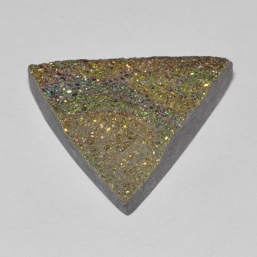 Pirita arco-íris Multicolorido Natural 8.17ct, Trilhão, Opaco