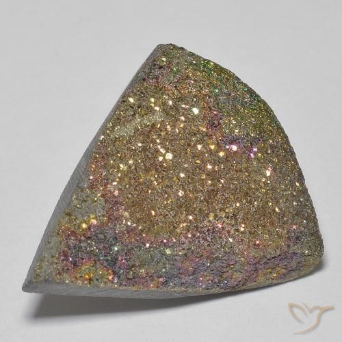 Pirita arco-íris Multicolorido Natural 12.38ct, Trilhão, Opaco