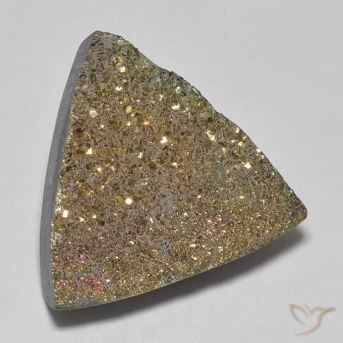 Pirita arco-íris Multicolorido Natural 12.22ct, Trilhão, Opaco