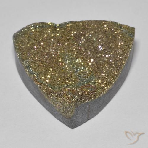 Pirita arco-íris Multicolorido Natural 16.94ct, Trilhão, Opaco