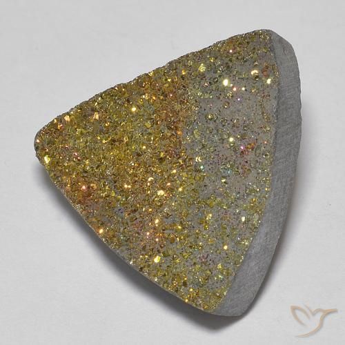 Pirita arco-íris Multicolorido Natural 6.78ct, Trilhão, Opaco