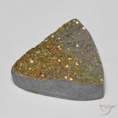 Pirita arco-íris Multicolorido Natural 6.78ct, Trilhão, Opaco